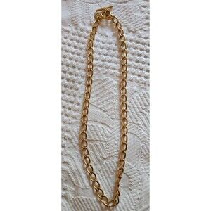 Anne Klein Gold Tone Chain Link Necklace with Toggle Closure